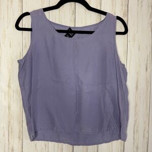 Eileen Fisher 100% silk Light Purple Tank Top